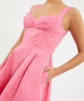 Rebecca Vallance Carmelita Midi Dress Pink Size 14 - 14 / Pink - Dresses