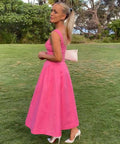 Rebecca Vallance Carmelita Midi Dress Pink Size 14 - 14 / Pink - Dresses