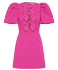 Rebecca Vallance Cecily Mini Bow Dress Hot Pink Size 10 & 12 - Dresses