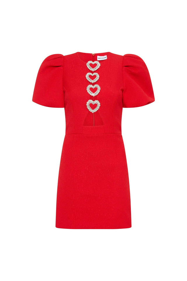 Rebecca Vallance Chiara Puff Sleeve Mini Dress Size 10 & 12 - Dresses