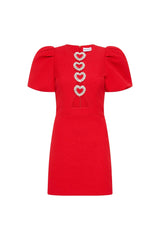 Rebecca Vallance CHIARA PUFF SLEEVE MINI DRESS view 3