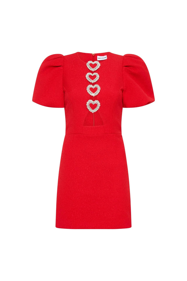 REBECCA VALLANCE - Rebecca Vallance CHIARA PUFF SLEEVE MINI DRESS