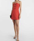 Rebecca Vallance Chiara Strapless Mini Dress - 8 / Red - Dresses
