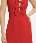 Rebecca Vallance Chiara Strapless Mini Dress - 8 / Red - Dresses