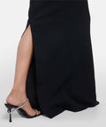Rebecca Vallance Chloe One-Shoulder Taffeta-Trimmed Stretch-Crepe Gown - 6 / Black - Dresses