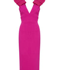 Rebecca Vallance Cupid’s Bow Midi Dress - 8 / Pink - Dresses