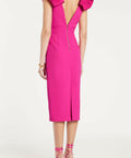 Rebecca Vallance Cupid’s Bow Midi Dress - 8 / Pink - Dresses