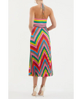 Rebecca Vallance Dali Halter Midi Dress in Multi Size 10 - 10 / Multi - Dresses