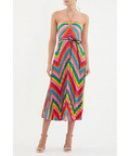 Rebecca Vallance Dali Halter Midi Dress in Multi Size 10 - 10 / Multi - Dresses