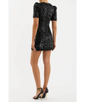 Rebecca Vallance Diana Bow Mini Dress Black - 6 / Black - Dresses