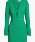 Rebecca Vallance Dionne Lace Mini Dress - 8 / Green - Dresses