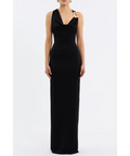 Rebecca Vallance Domenica Halter Gown Maxi Dress Black Size 6 - 6 / Black - Dresses