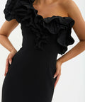 Rebecca Vallance Ella Gown - 12 / Black - Dresses