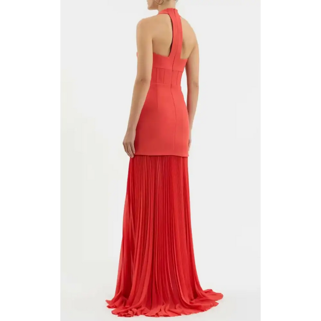 Rebecca Vallance Empress Maxi Dress - 12 / Red - Dresses