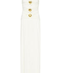 Rebecca Vallance Guinevere Cut-Out Slip Gown - 8 / White - Dresses