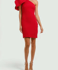 Rebecca Vallance Hamptons Bow Mini Dress - 8 / Red - Dresses