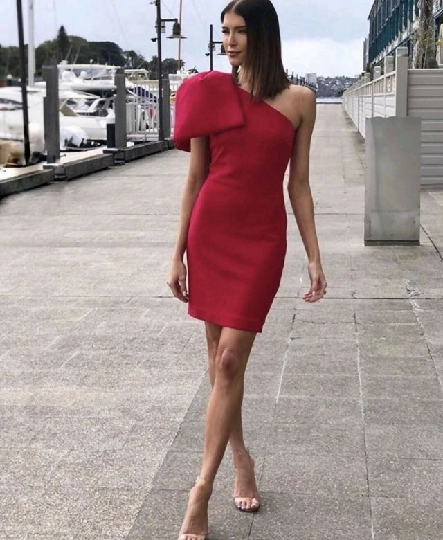 Rebecca Vallance Hamptons Bow Mini Dress - Dresses