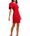 Rebecca Vallance Hamptons Bow Mini Dress - 8 / Red - Dresses