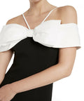 Rebecca Vallance Hepburn Midi Black White - Dresses