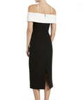Rebecca Vallance Hepburn Midi Black White - Dresses