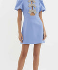 Rebecca Vallance Juliana Puff Sleeve Mini Dress - 10 / Multi - Dresses