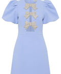 Rebecca Vallance Juliana Puff Sleeve Mini Dress - 10 / Multi - Dresses
