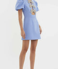 Rebecca Vallance Juliana Puff Sleeve Mini Dress - 10 / Multi - Dresses