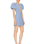 RebeccaVallanceJulianaPuffSleeveMiniDressinBlue