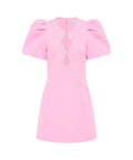 Rebecca Vallance Karina Puff Sleeve Mini Dress Pink Size 6 - 6 / Pink - Dresses