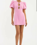 Rebecca Vallance Karina Puff Sleeve Mini Pink - 8 / Pink - Dresses