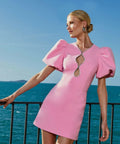 Rebecca Vallance Karina Puff Sleeve Mini Pink - 8 / Pink - Dresses