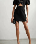 RebeccaVallanceKatieBowMiniDressBlack