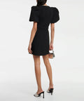 Rebecca Vallance Katie Bow Mini Dress Size 14 - 14 / Black - Dresses