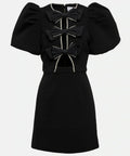 Rebecca Vallance Katie Bow Mini Dress Size 14 - 14 / Black - Dresses