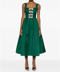 Rebecca Vallance Luiza Midi Dress Green Size 14 - 14 / Green - Dresses