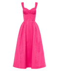 Rebecca Vallance Lyla Midi Dress in Hot Pink Size 10 - 10 / Pink - Dresses