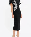 Rebecca Vallance Monroe Midi Dress - 10 / Black - Dresses