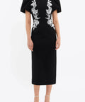 Rebecca Vallance Monroe Midi Dress - 10 / Black - Dresses