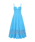 Rebecca Vallance Montreux Midi Dress - 12 / Blue - Dresses
