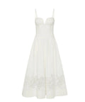 Rebecca Vallance Montreux Midi Dress - 12 / White - Dresses