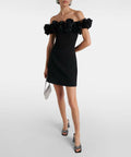 Rebecca Vallance Odetta Mini Dress - 8 / Black - Dresses