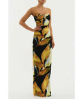 Rebecca Vallance Petals Of Paradise Gown Maxi Dress Multi Size 8 - 8 / Multi - Dresses