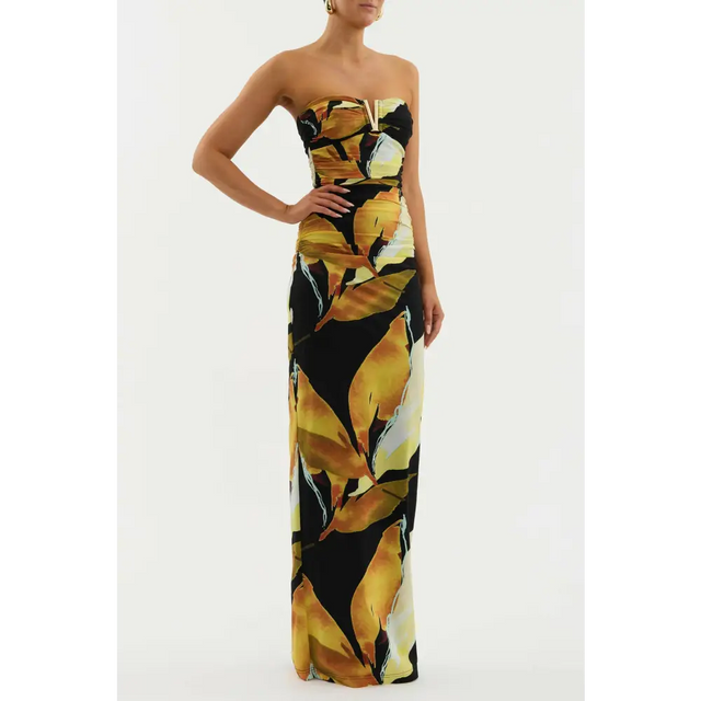 Rebecca Vallance Petals Of Paradise Gown Maxi Dress Multi Size 8 - 8 / Multi - Dresses