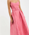 Rebecca Vallance Petra Midi Dress - 10 / Pink - Dresses