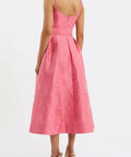 Rebecca Vallance Petra Midi Dress - 10 / Pink - Dresses