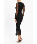 Rebecca Vallance Raphael Keyhole Midi Dress - 6 / Black - Dresses
