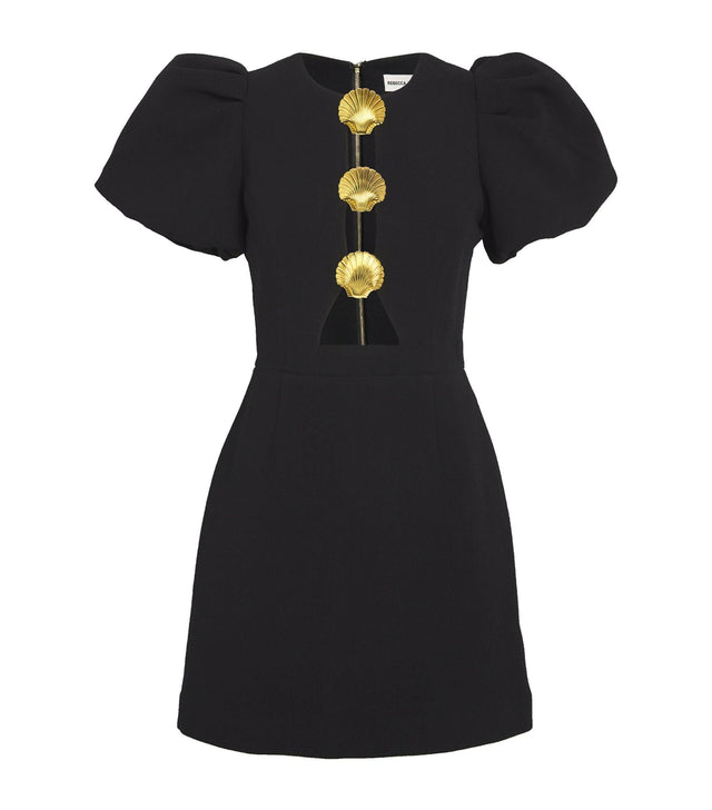 Rebecca Vallance Sirene Puff Sleeve Mini Size 8 - Black / 8 - Dresses