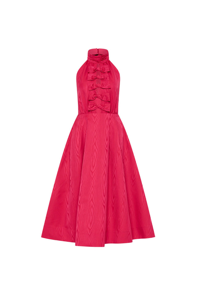 Rebecca Vallance Tahlia Halter Midi Dress Pink Size AU 10 - 10 / Pink - Dresses