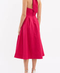 Rebecca Vallance Tahlia Halter Midi Dress Pink Size AU 10 - 10 / Pink - Dresses