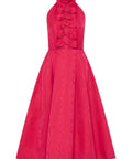Rebecca Vallance Tahlia Halterneck Midi Dress Pink Size 8 & 10 - Dresses